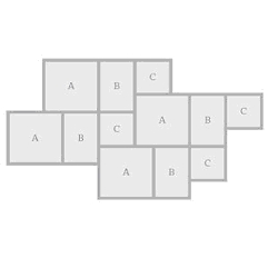 three size modular pattern b