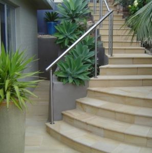 sandstone steps using sandstone tiles