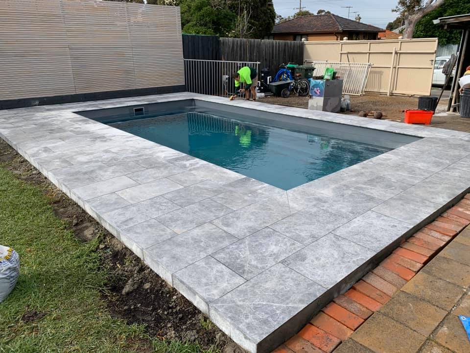 Tundra Grey Sandblasted Pool Coping