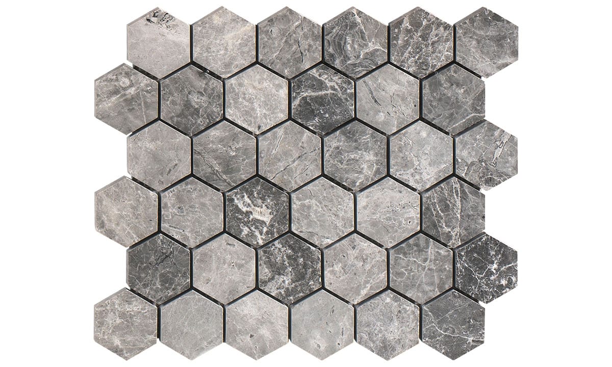 Tundra Grey Hexagon Limestone