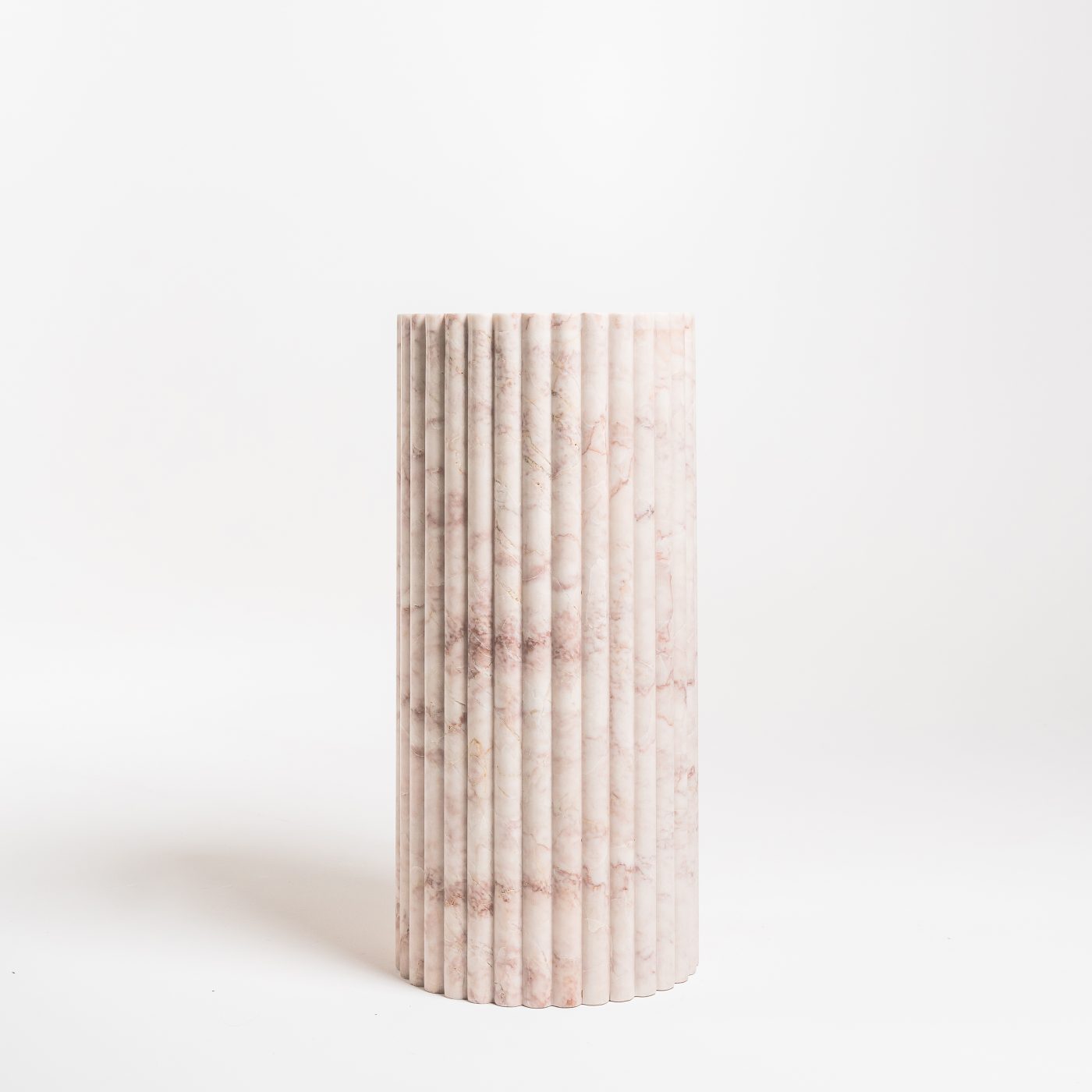 Palm Springs Pink Fluted Round Column Marble